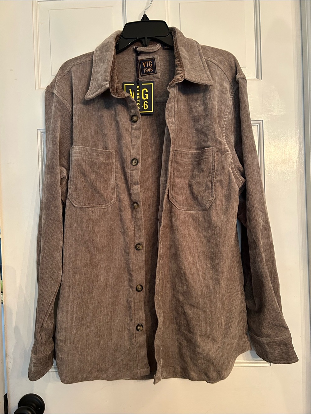 Vintage 1946 Men's Corduroy Button-Down Shirt Jacket xl